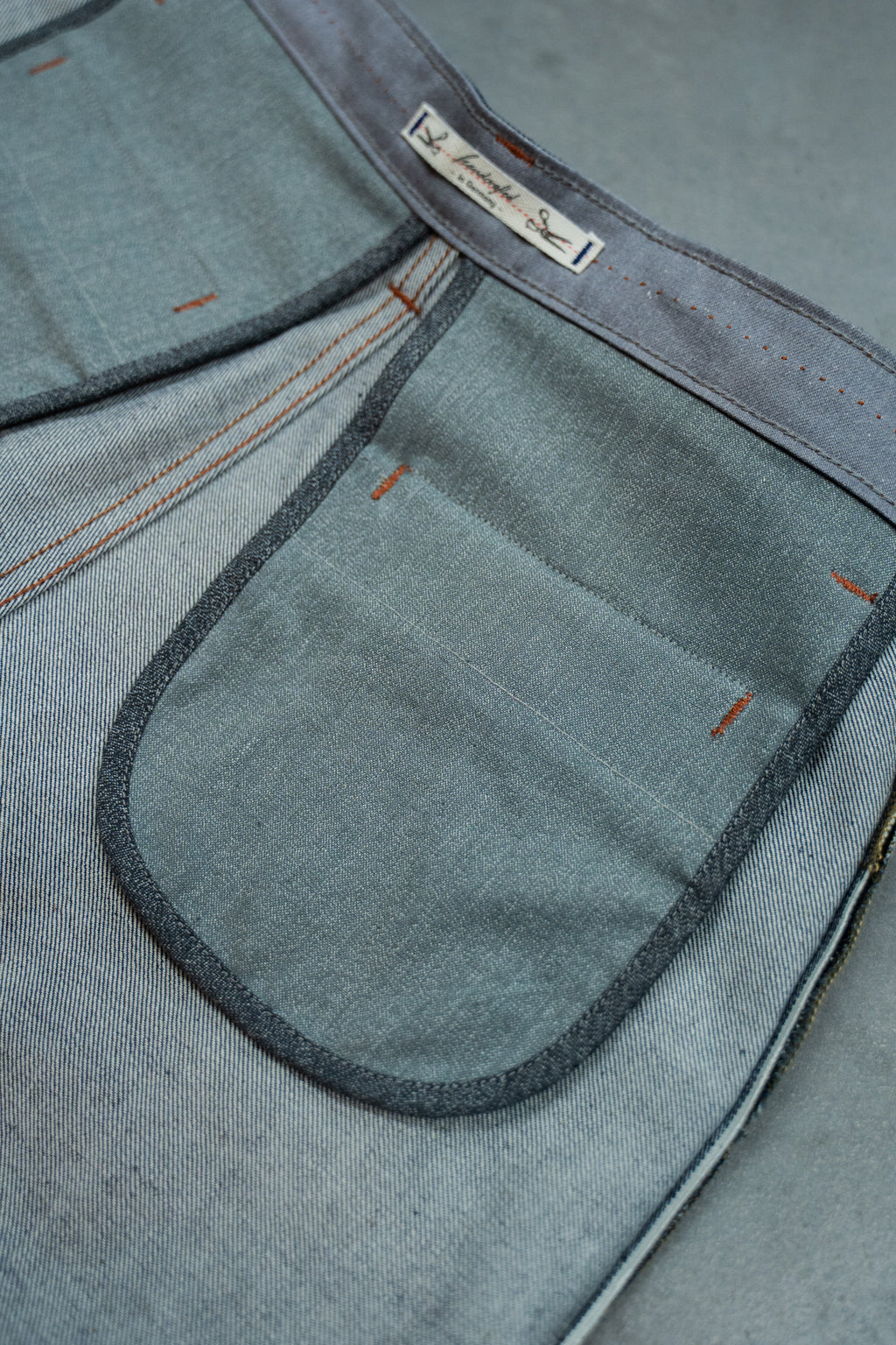 C5-27 - loose fit fatique chino - 12 oz selvage denim