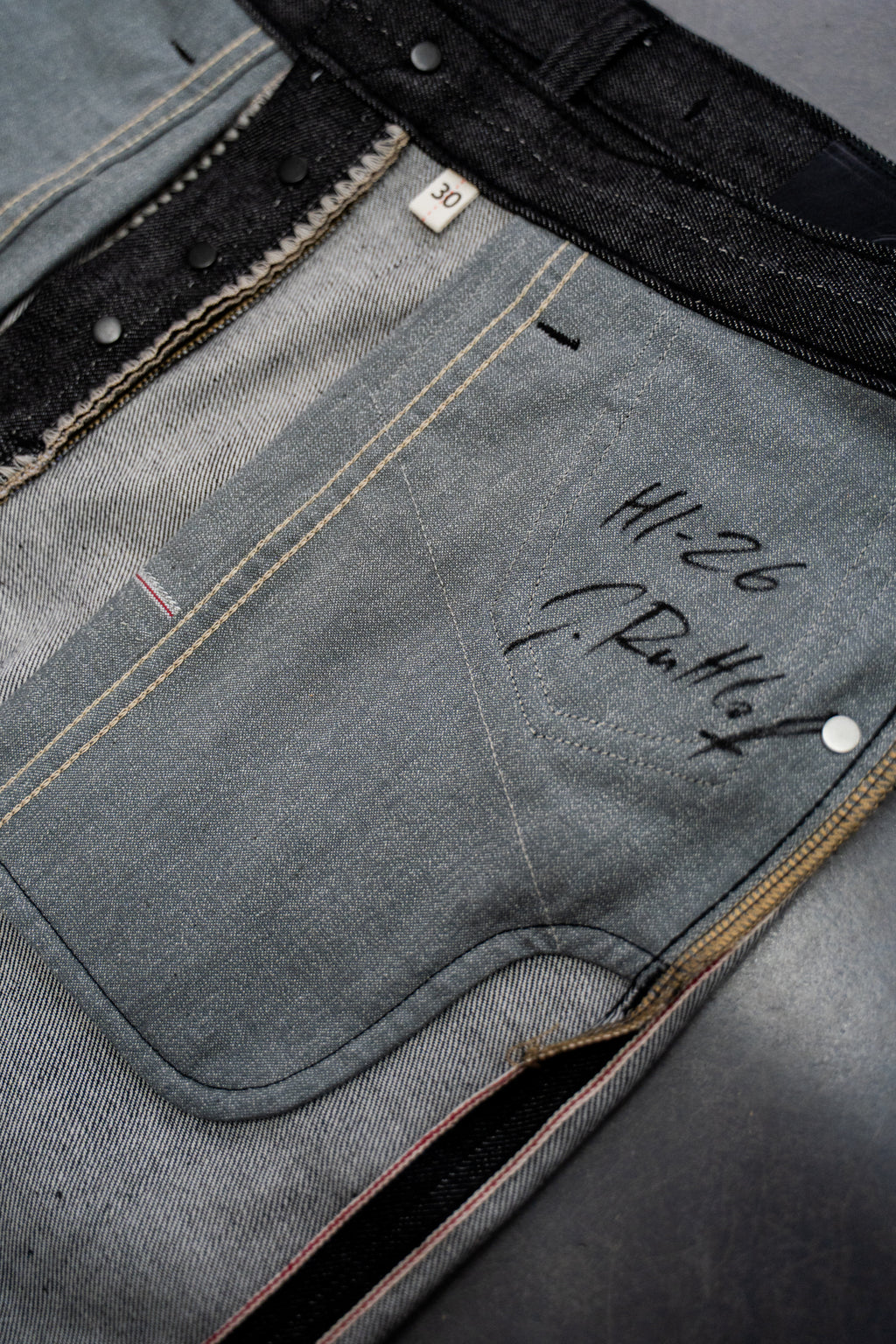 H1-26 - slim fit jeans - 11 oz elastic selvage denim