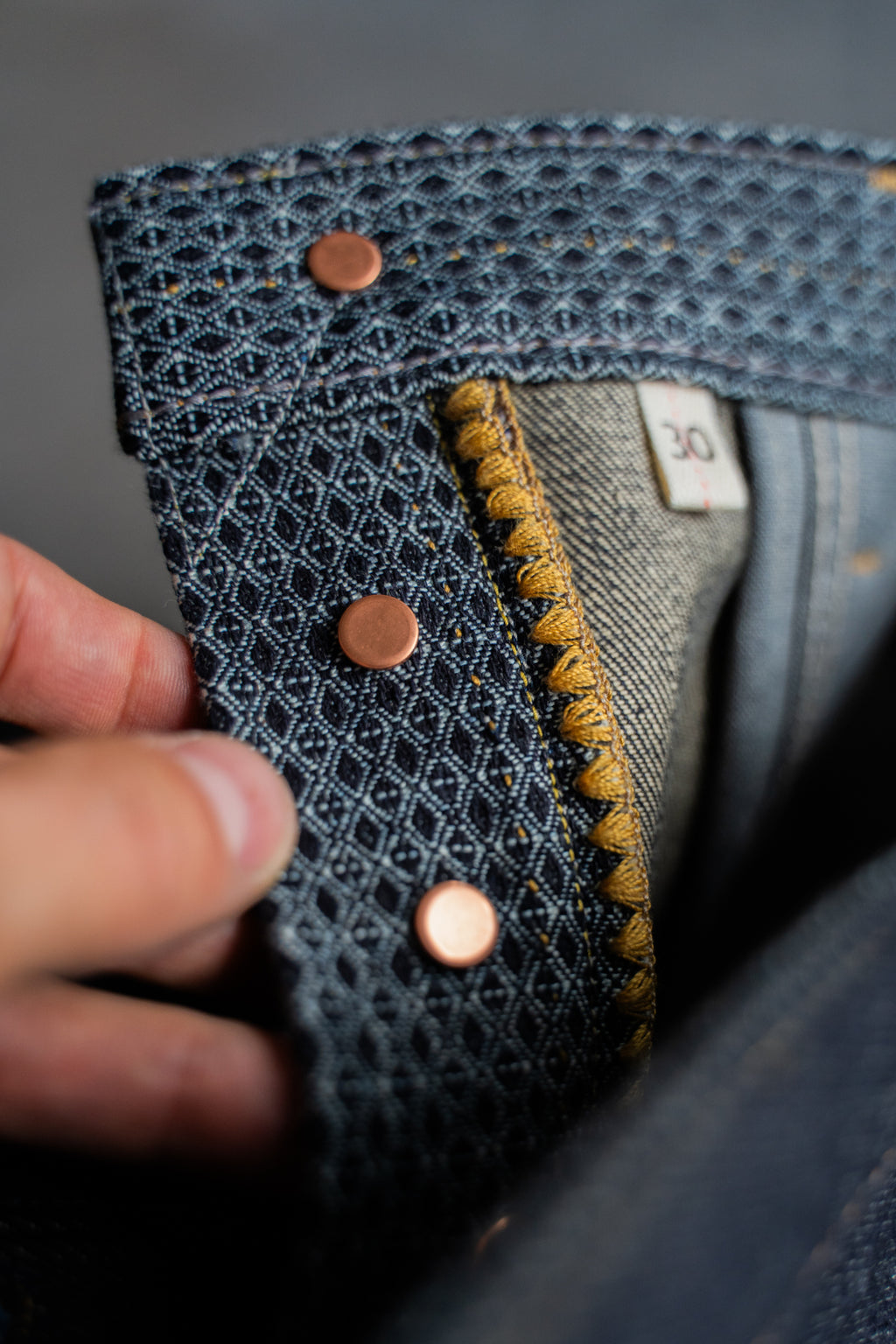 H2-24-R - tapered fit - 17 oz selvage denim